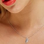 Royal Fern Silver Leaf Necklace