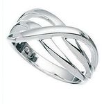 Crossover Silver Ring