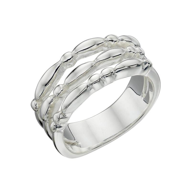 Sterling Silver Triple Strand Ring