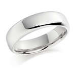 Perpetual 5mm Flat Top 9ct White Gold Wedding Band