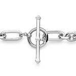 Revival Astoria Figaro Chain Link T-bar Bracelet