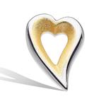 Desire Love Story Gold Heart Stud Earrings