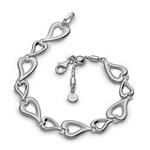 Desire Love Story Heart Multi-Link Slider Bracelet