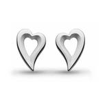 Desire Love Story Heart Grande Stud Earrings