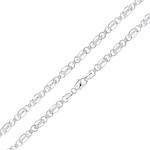 6.5mm Fancy Link Silver Bracelet 7.5"