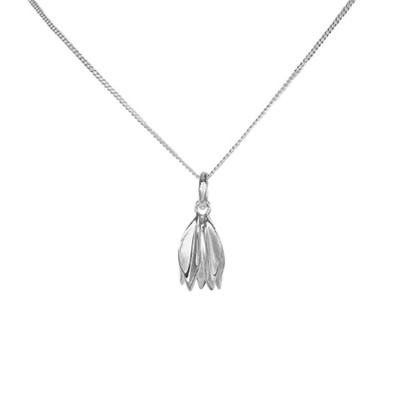 Snow Drop Sterling Silver Hanging Pendant