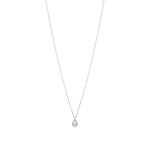 Tear Drop Shape Diamond Illusion Set 9ct Necklace
