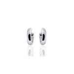 13.5mm Sterling Silver Huggie Hoop Earrings