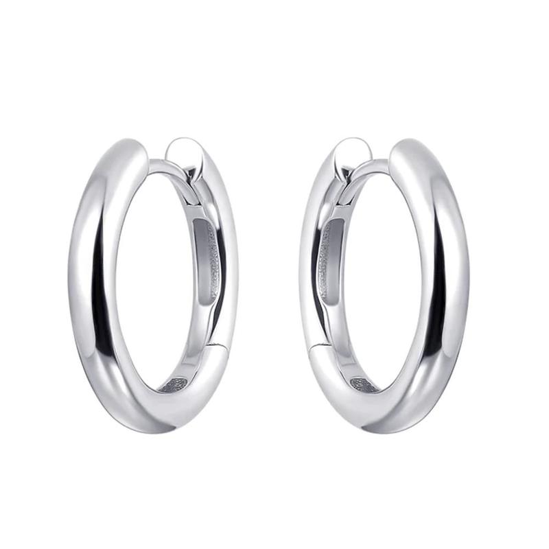 20mm Sterling Silver Hoop Earrings