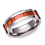 7mm Tungsten Ring with Wooden Inlay