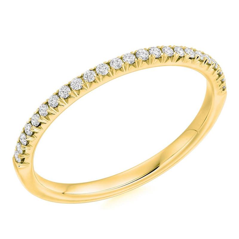 0.15ct Diamond 9ct Yellow Gold Half Eternity Ring
