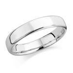 Perpetual 4mm Flat Top 9ct White Gold Wedding Band