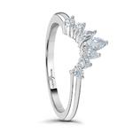 Royal 0.32ct Diamond Shaped Platinum Ring