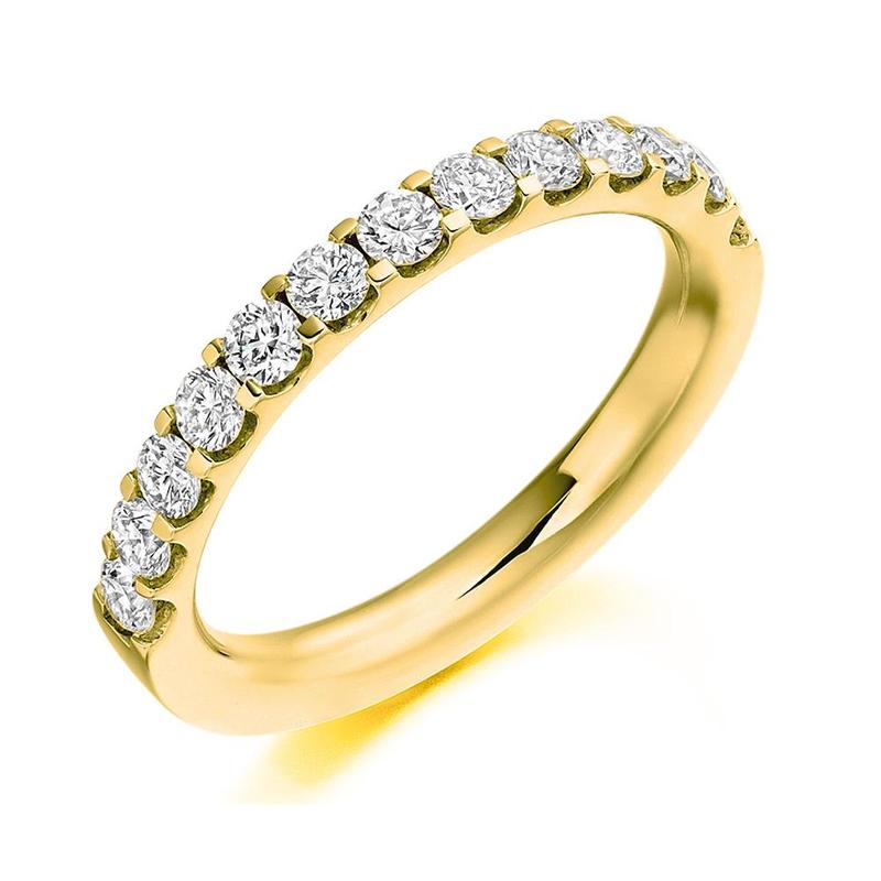 0.50ct Diamond Half Eternity 18ct Gold Ring