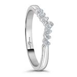 Royal 0.15ct Tiara Platinum Ring
