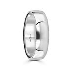 Extensive 6mm 18ct White Gold Wedding Band