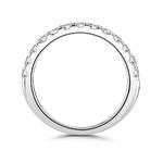 Serilda 0.50ct Diamond Half Eternity Platinum Ring