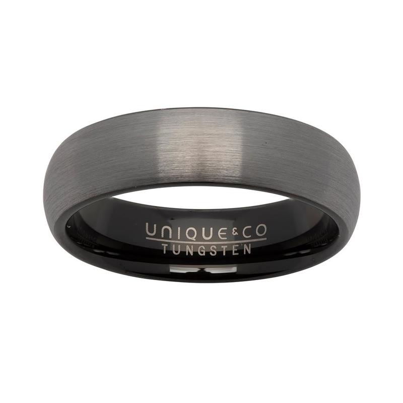 Tungsten Carbide Ring with Black IP Plating
