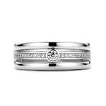 Triple Band Silver & Cubic Zirconia Ring