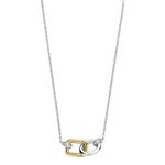 Modern Infinity Silver & Gold Plate Necklace