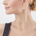 Light Rose GeoCUBE® Iconic Precious Earrings