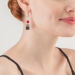 GeoCUBE® Iconic Precious Earring Black & Red