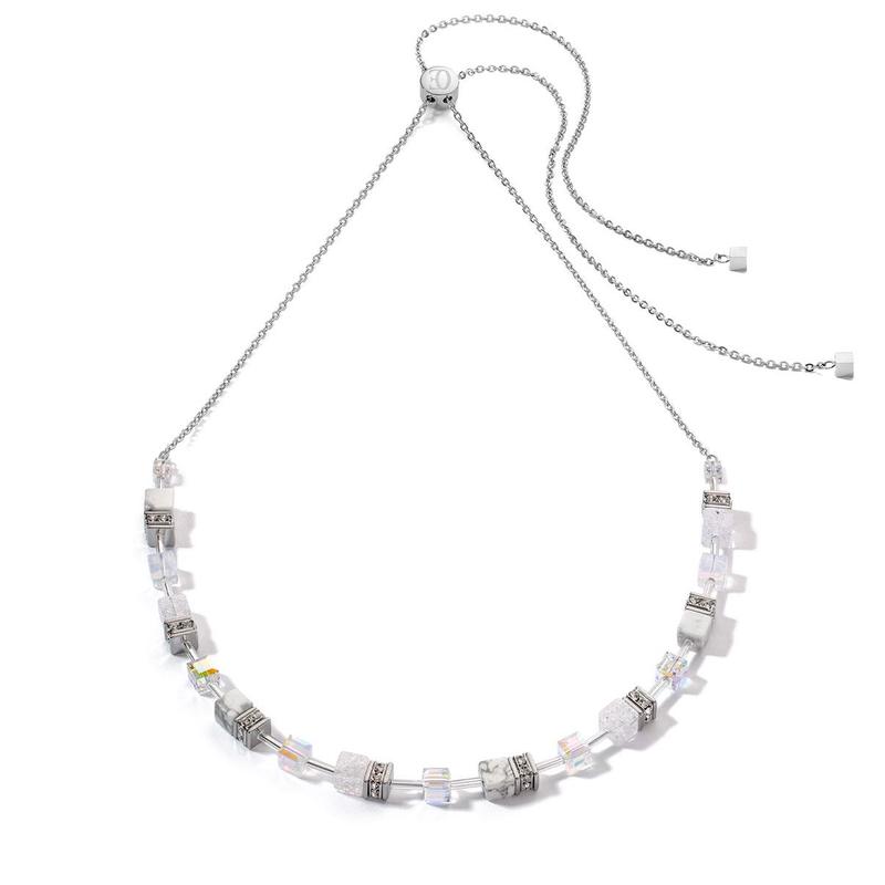 GeoCUBE® Iconic Nature Chain Necklace White