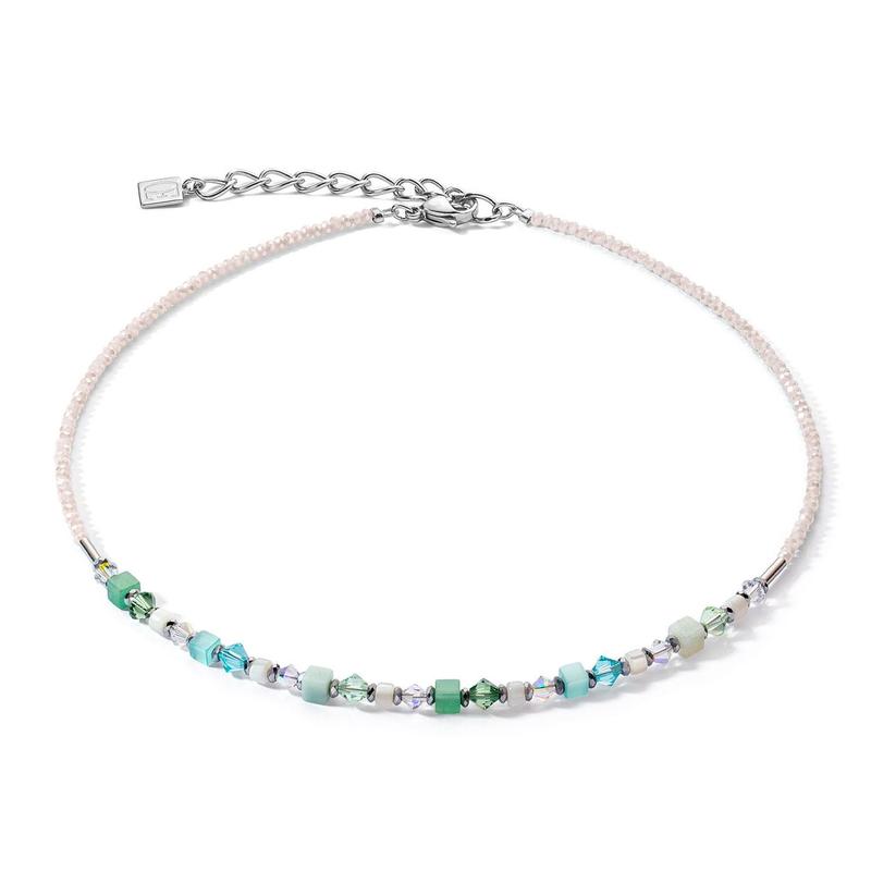 Princess Shape Mix Necklace Mint Green
