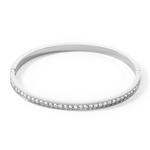 Bangle Stainless Steel & Crystals 170mm