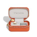 Orange Mini Zipped Travel Jewellery Box