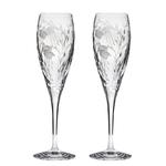Set of Two Catherine Crystal Champagne Flutes
