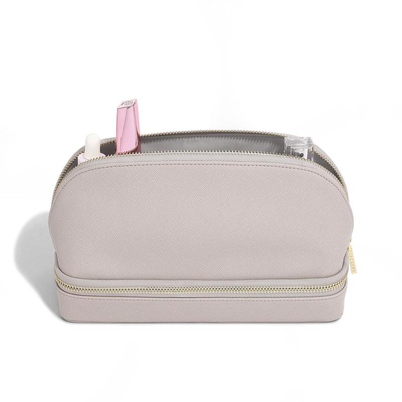 Taupe Cosmetic Jewellery Bag