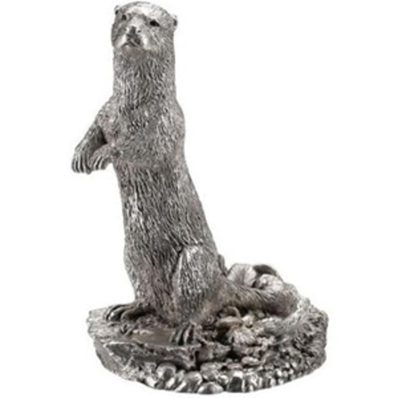 Standing Otter Silver Hallmarked Figurine