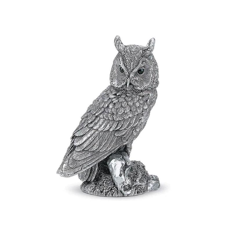 Long Eared Owl Silver Hallmarked Figurine