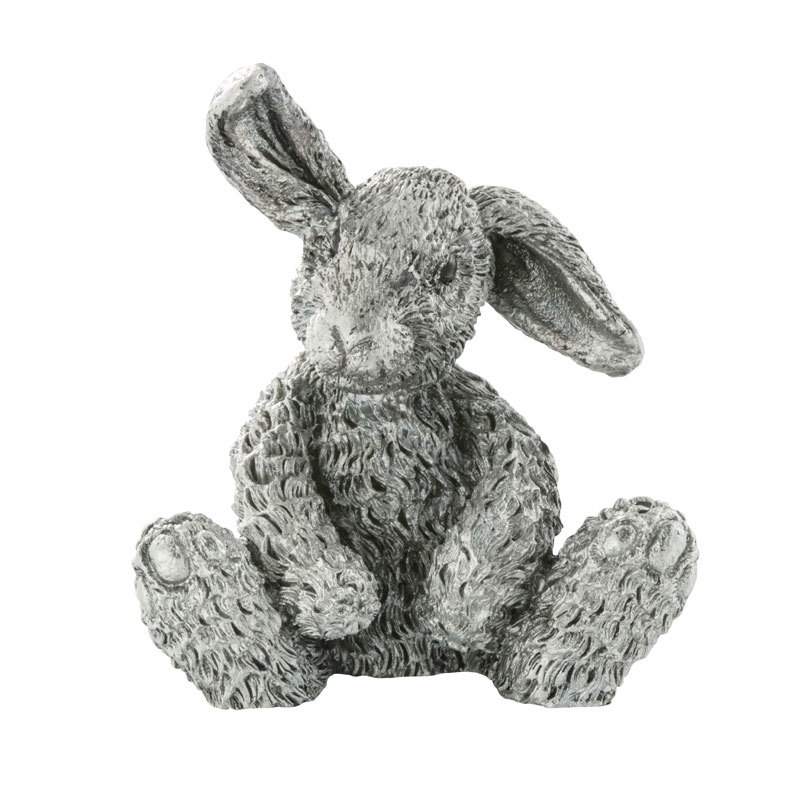 Hazel Rabbit Filled Pewter Figurine