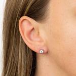 0.75ct Cubic Zirconias Silver Stud Earrings