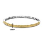 Textured Gold Plated Silver Bangle