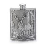 Stag Pewter Hip Flask