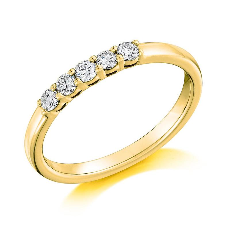 Five Stone 18ct Yellow Gold Diamond Ring