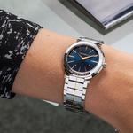 Newport Slim Steel Bracelet Watch Blue Dial