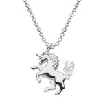 Mythical Unicorn Silver Necklace
