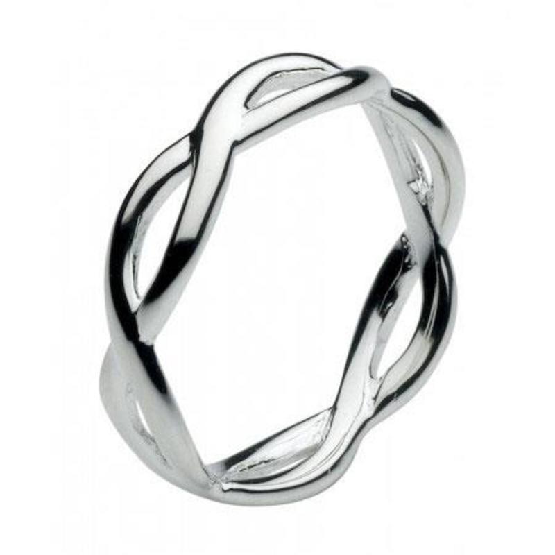 Open Twist Silver Ring