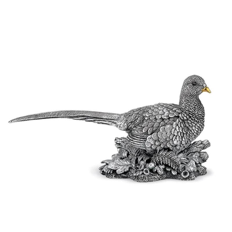 Sterling Silver Hen Pheasant Figurine