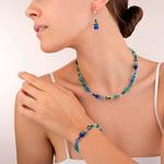 Blue & Green GeoCUBE Necklace