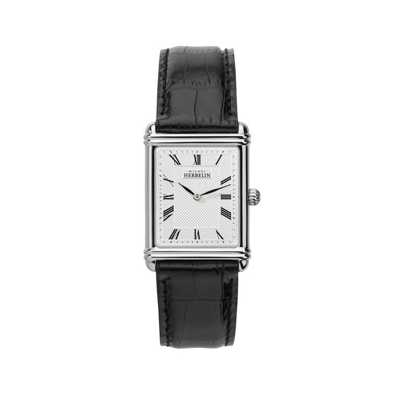 Mens Steel 1925 Esprit Art Deco Strap Watch