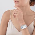 Light Blue Iconic Square Mother-of-Pearl Watch
