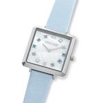 Light Blue Iconic Square Mother-of-Pearl Watch
