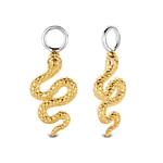 Snake Gold Plate Silver Ear Charms