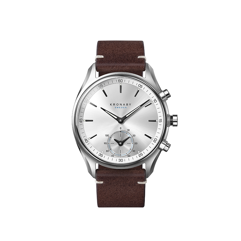 Kronaby Sekel43 Men's Silver Hybrid Smartwatch