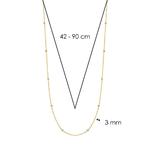 Gold Plated Silver & Cubic Zirconia Chain